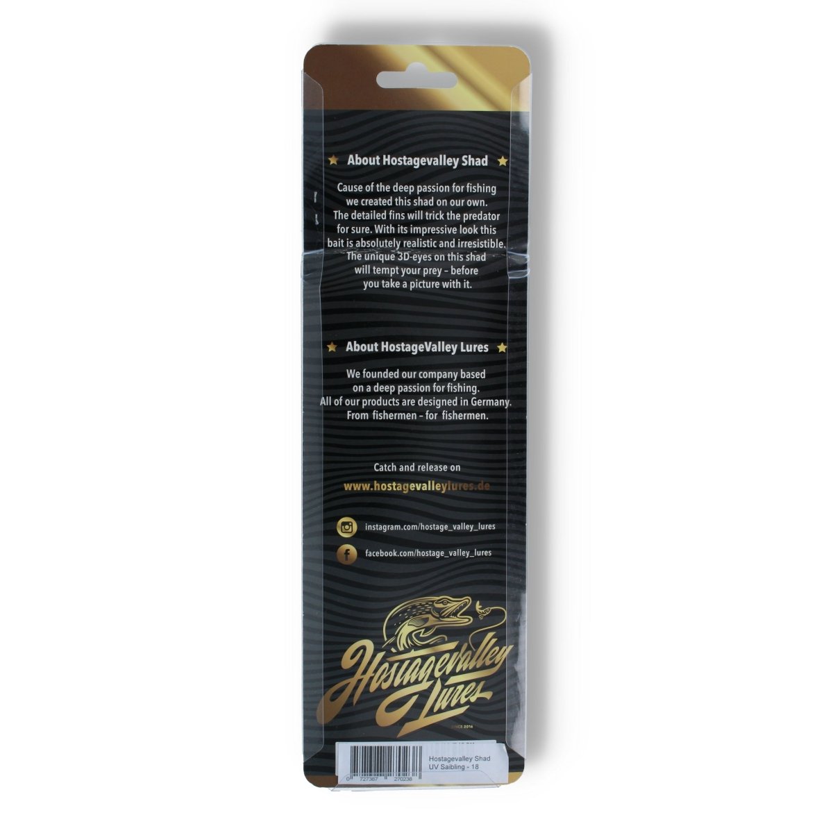 Hostagevalley Lures Shad 7" UV Saibling - Kunstköder