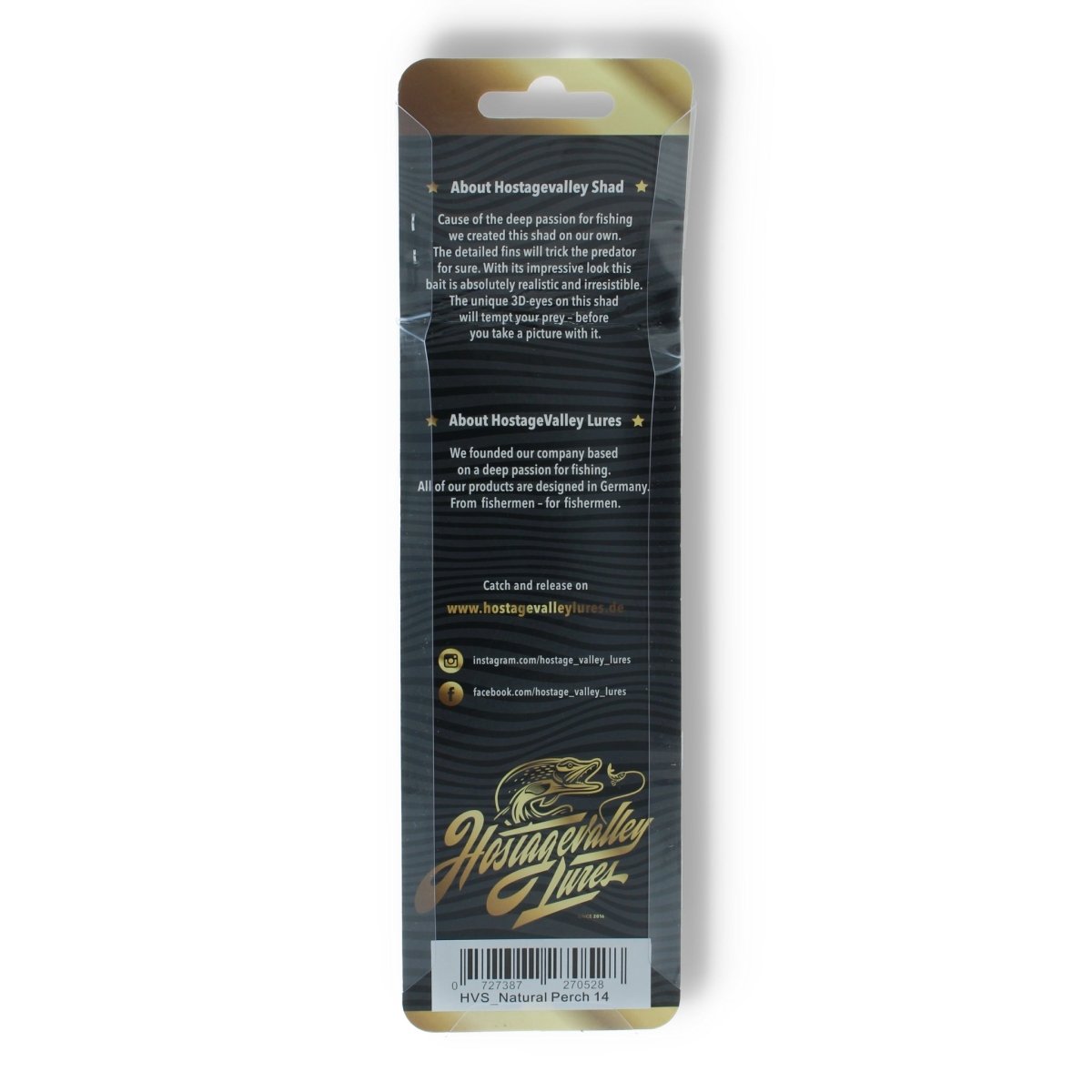 Hostagevalley Lures Shad 5,5" Natural Perch - Kunstköder