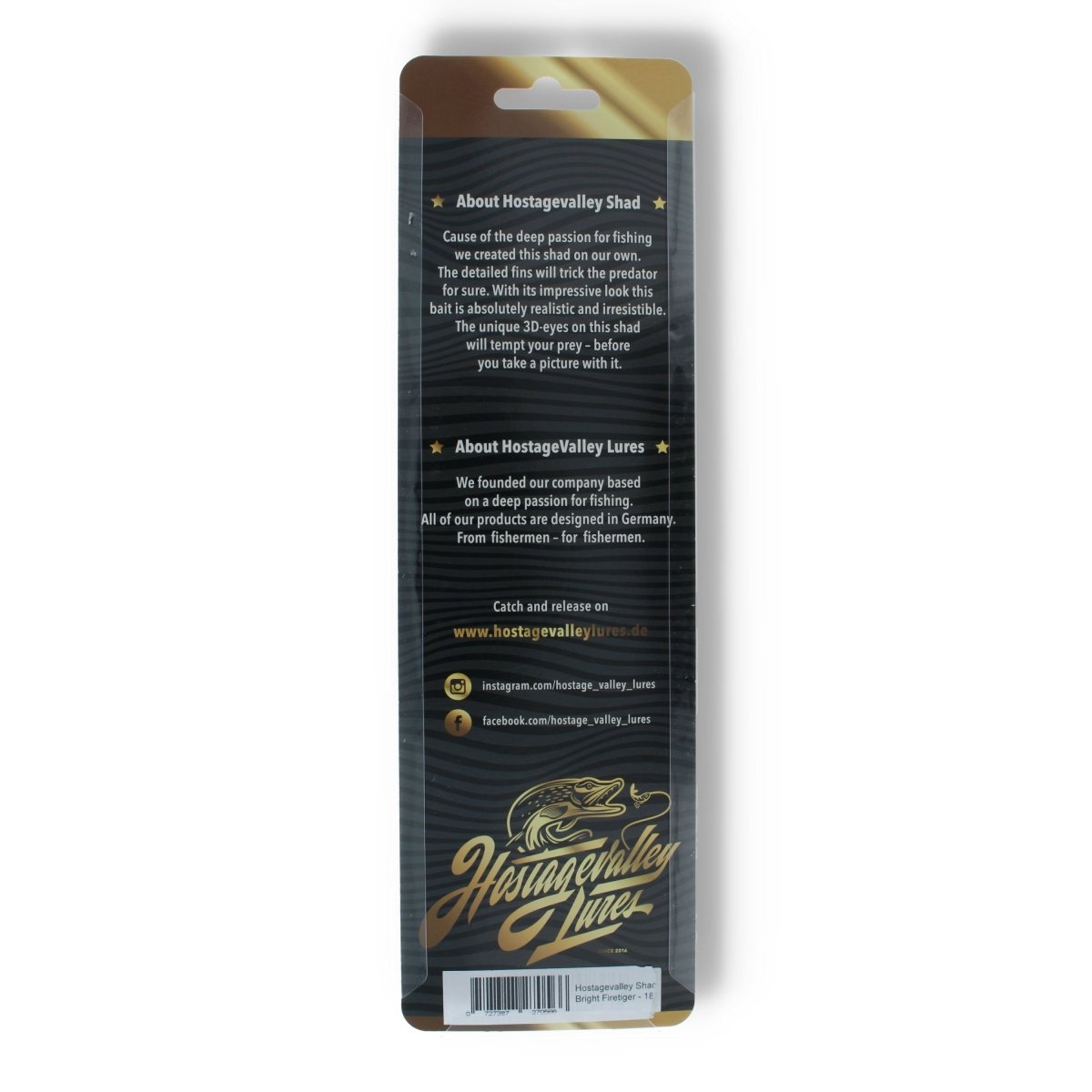 Hostagevalley Lures Shad 7" Bright Firetiger - Kunstköder