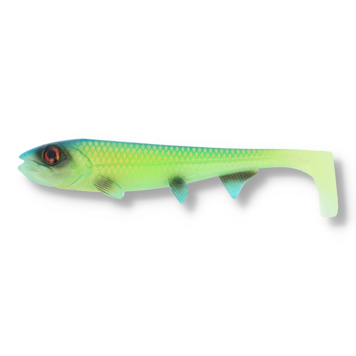 Hostagevalley Lures Shad 7" Green Attack UV II - Kunstköder