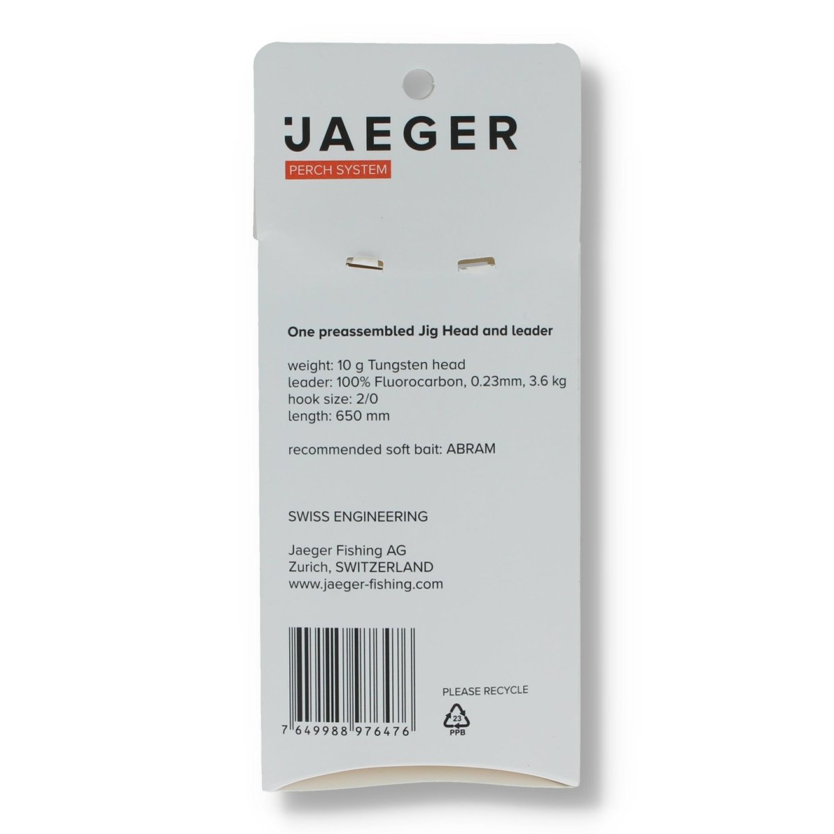 Jaeger Jig Head and Leader 10g 2/0 0.23mm - Haken & Zubehör