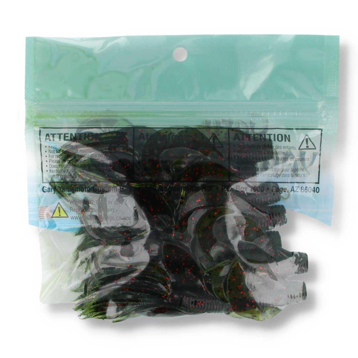 Gary Yamamoto Custom Baits Kreature 4" Watermelon/Blk&Red - Kunstköder