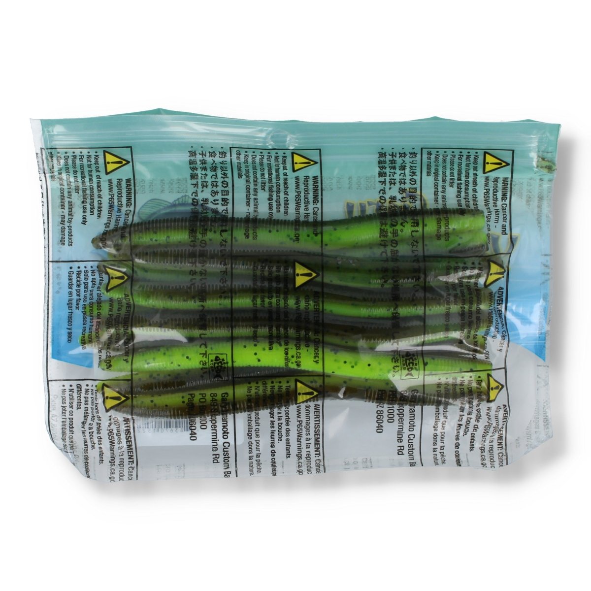 Gary Yamamoto Yamasenko 5" CHARTREUSE PUMPKIN - Kunstköder