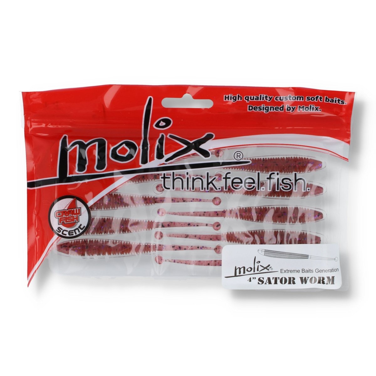 Molix Sator Worm 4" 31 Cinnamon Pepper - Kunstköder