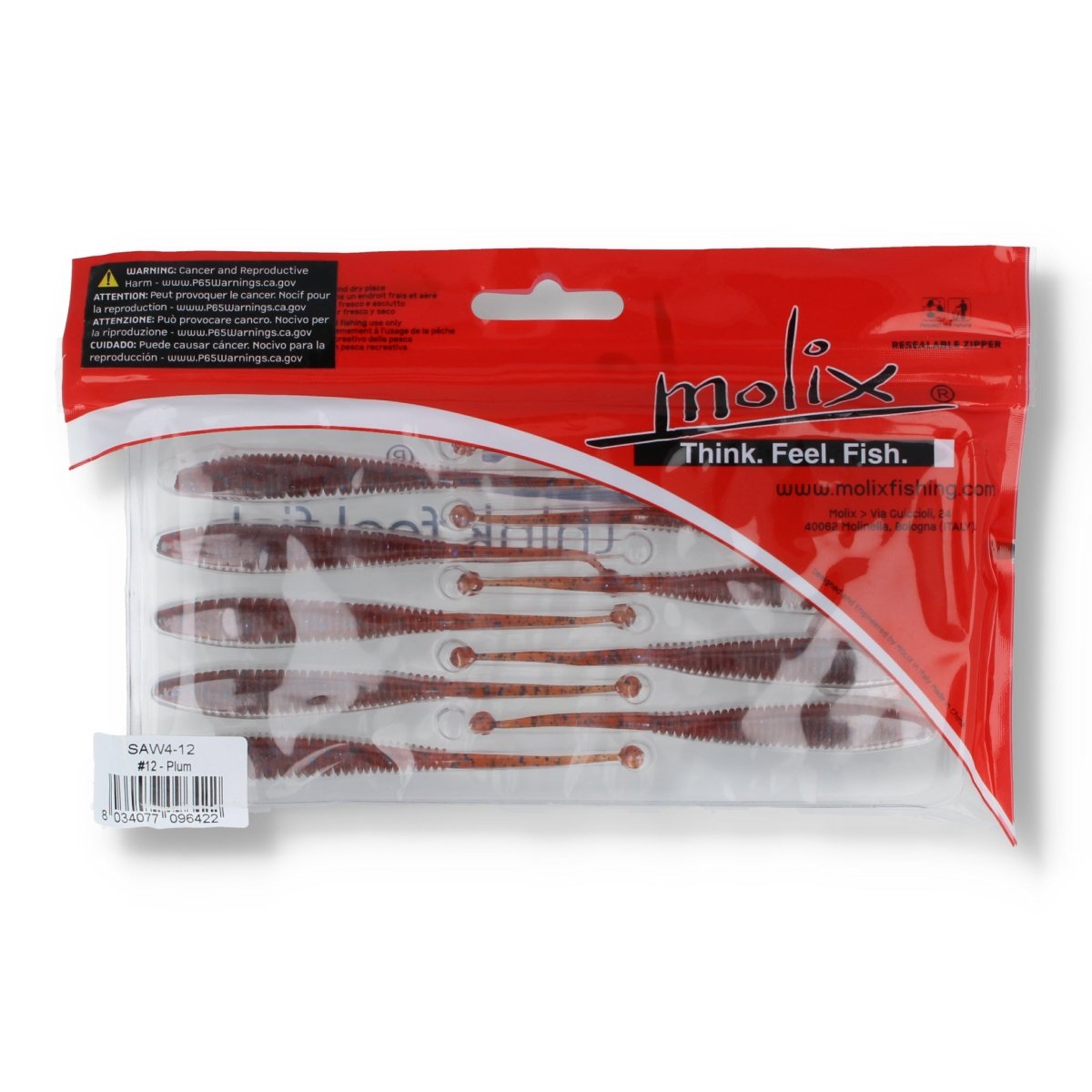 Molix Sator Worm 4" 12 Plum - Kunstköder