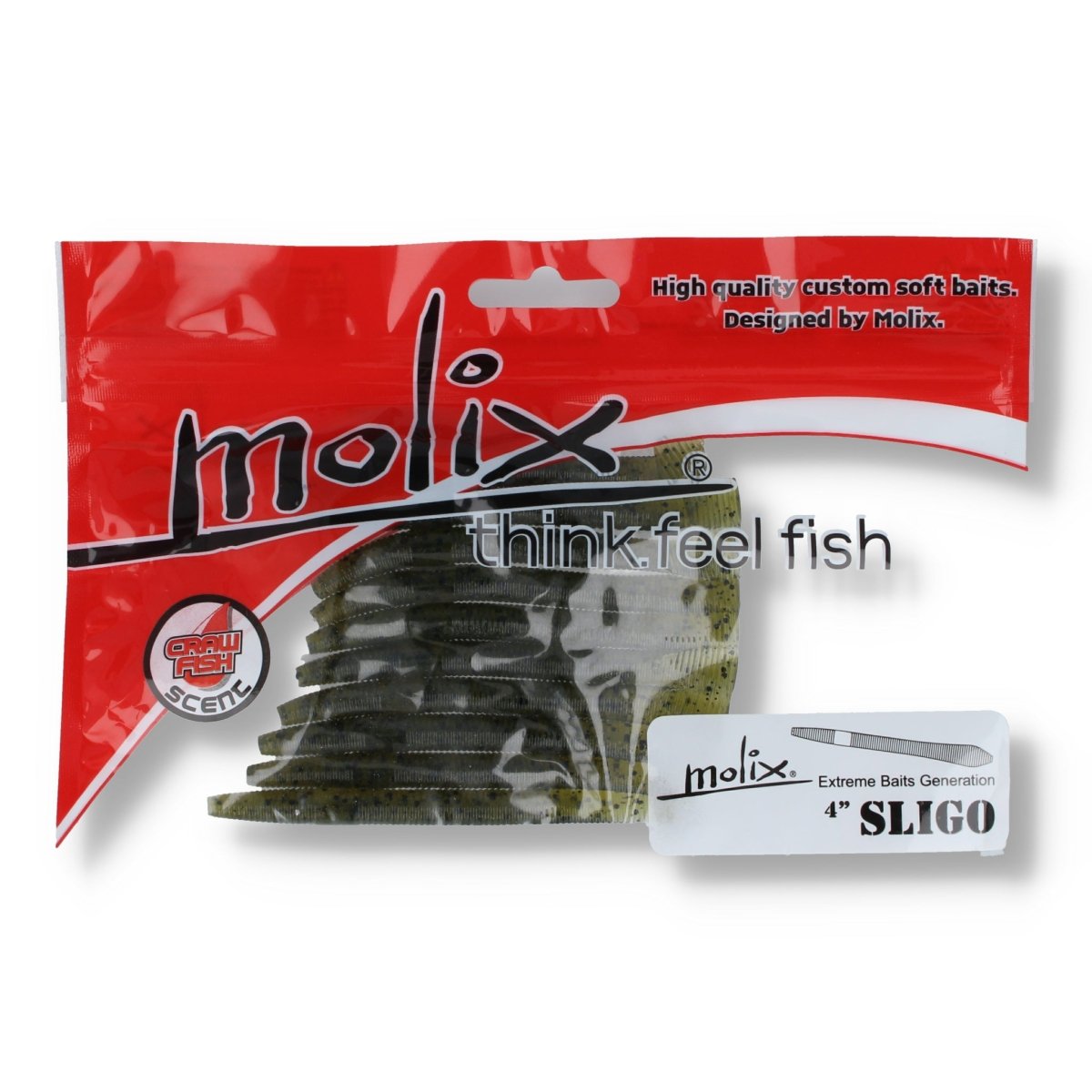 Molix Extreme Baits Generation Sligo 4" Watermelon Pepper - Kunstköder