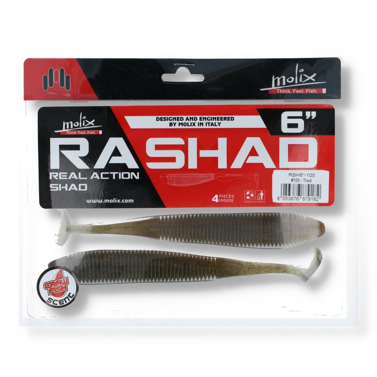 Molix Real Action RA Shad 6" 105 Trout - Kunstköder