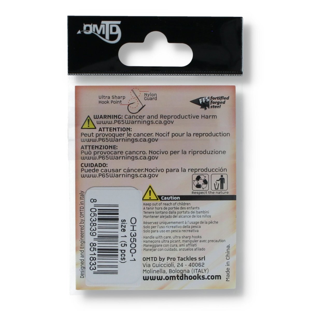 OMTD OH3500 Wacky Special Weedless Hook 1 - Haken & Zubehör