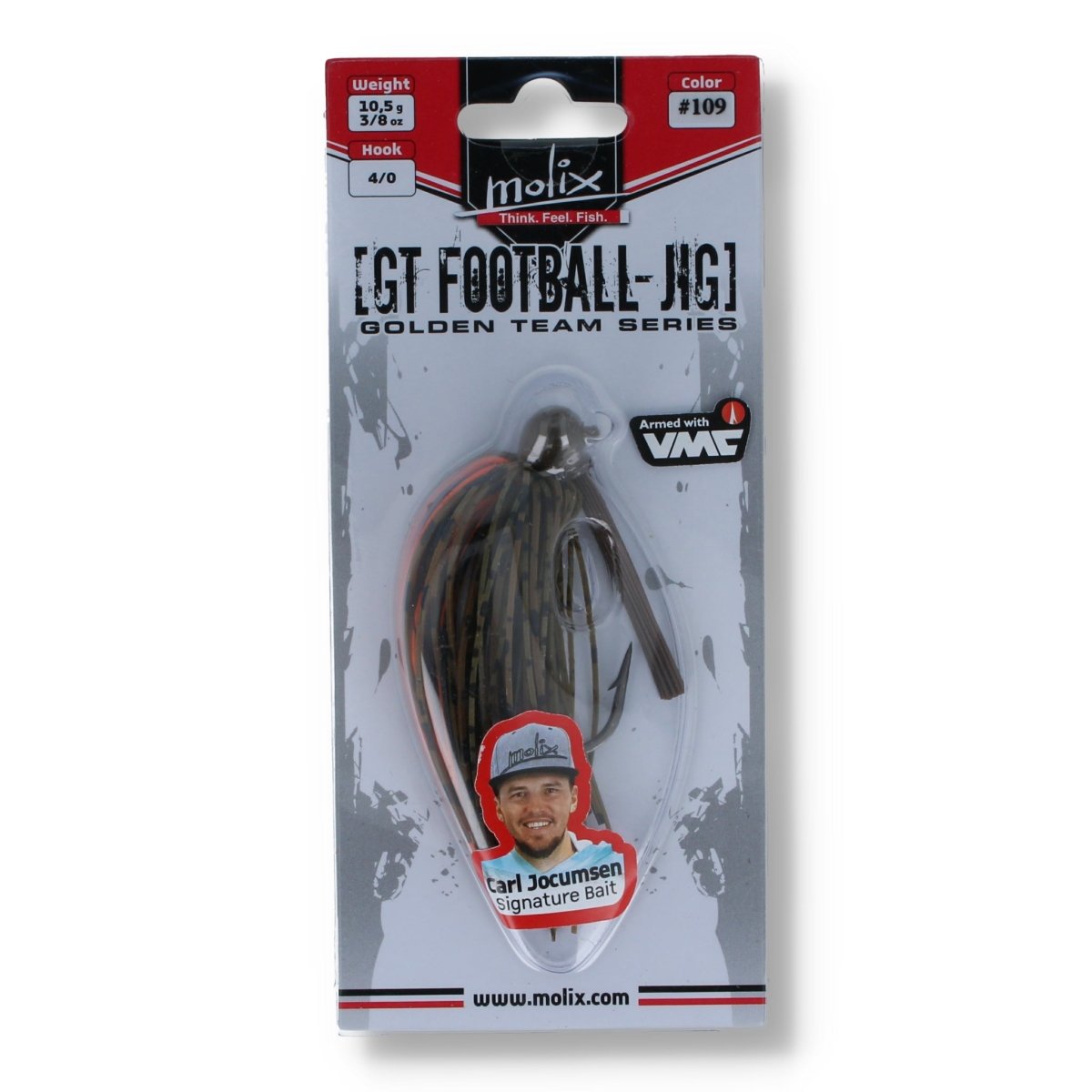 Molix GT Football - Jig 10,5g 109 Spanish Craw - Haken & Zubehör