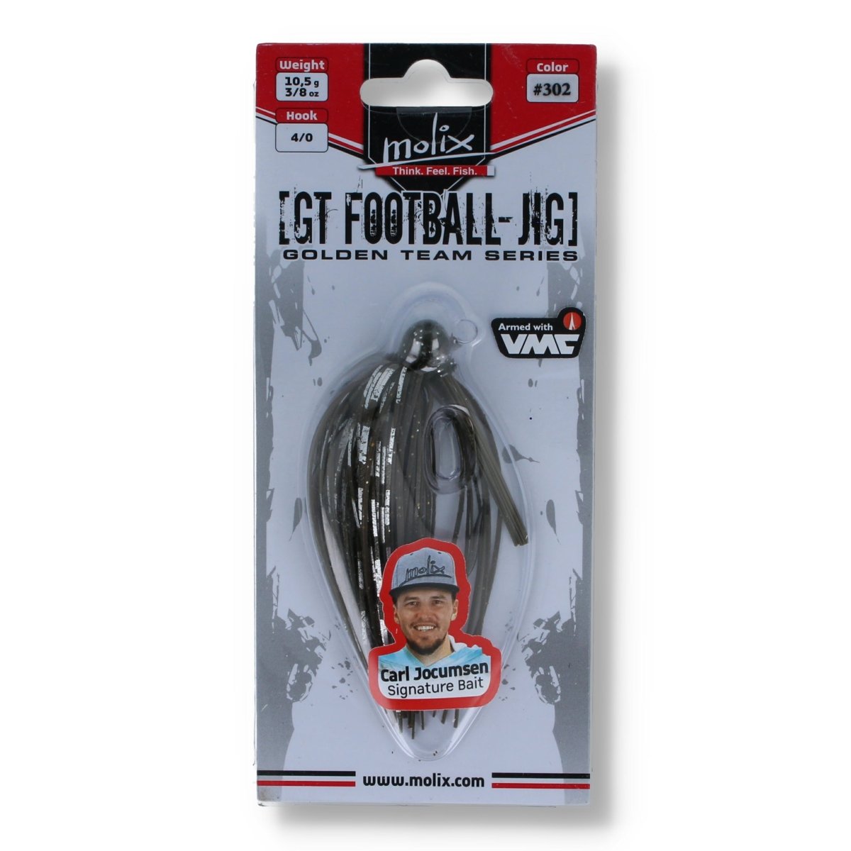 Molix GT Football - Jig 10,5g 302 Green Pumpkin Flash - Haken & Zubehör