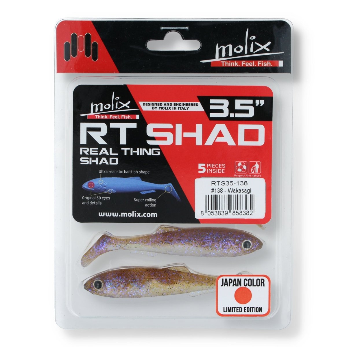 Molix RT Shad 3,5" 138 - Wagasaki - Kunstköder