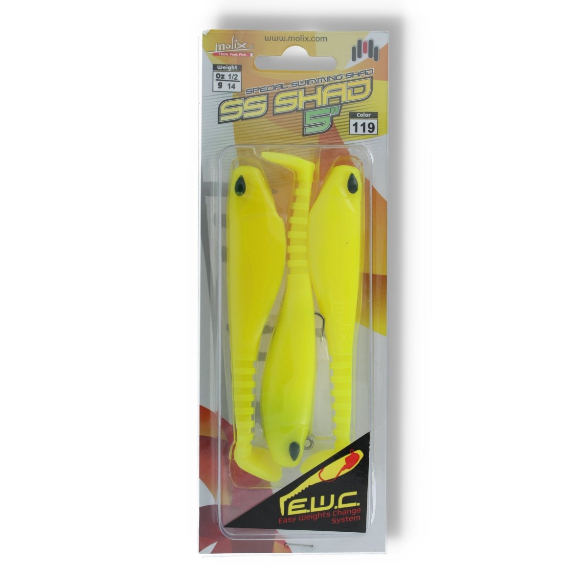 Molix Special Swimming SS Shad 5" 119 Banana - Kunstköder