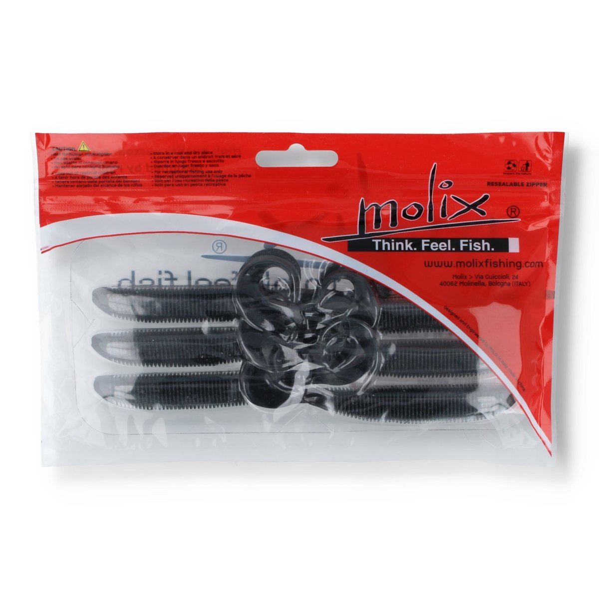 Molix RA Grub 6" 00 Black - Kunstköder