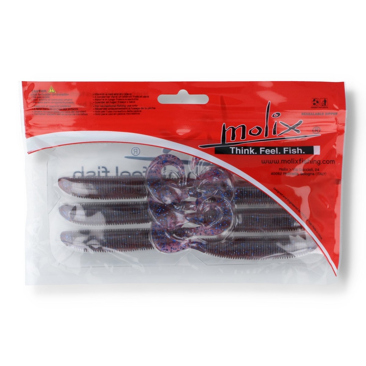 Molix RA Grub 6" 12 Plum - Kunstköder