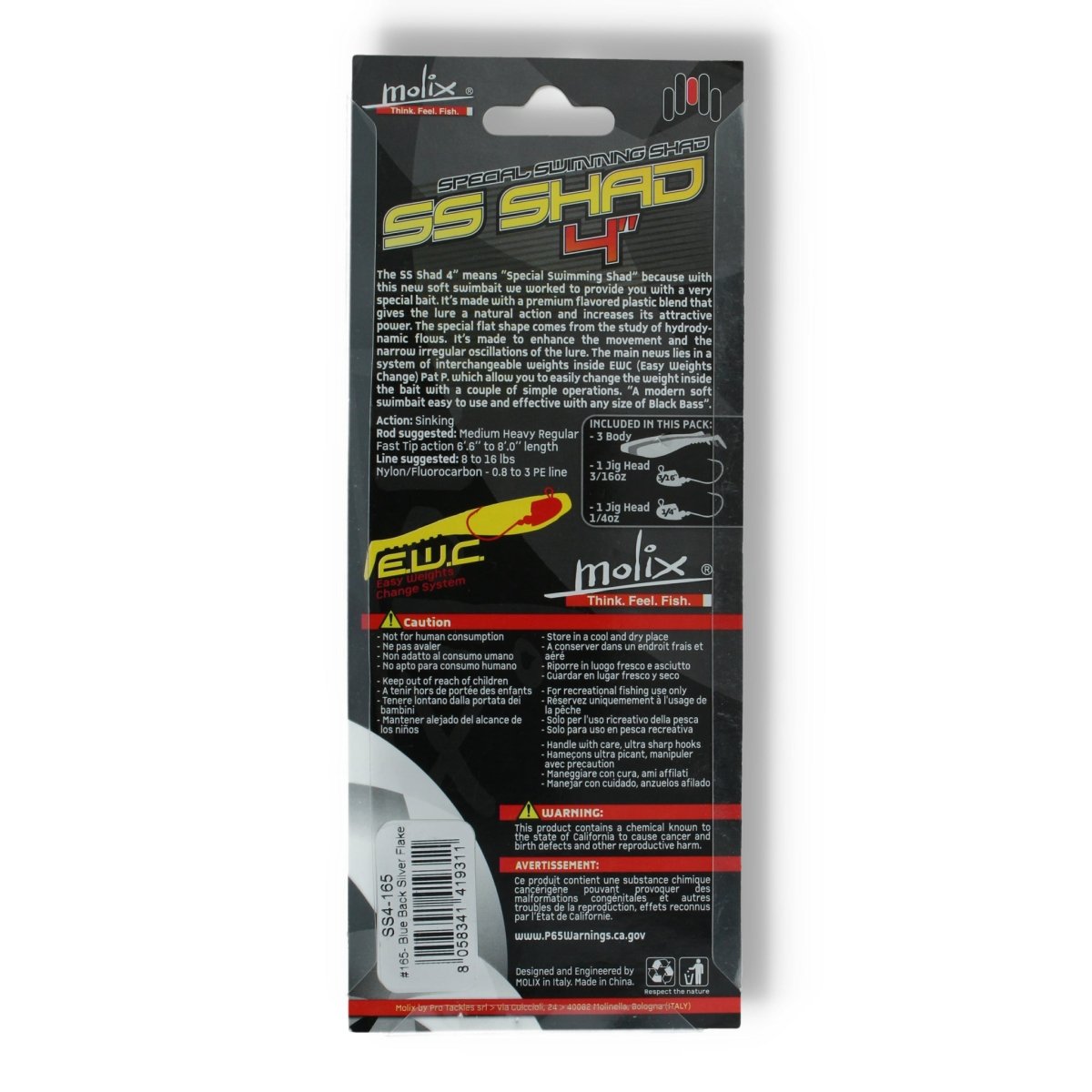 Molix Special Swimming SS Shad 4" 165 Blue Back Silver Flake - Kunstköder