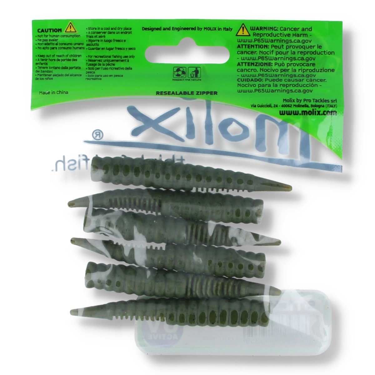 Molix Stick Flex 2,75'' 01 Green Pumpkin - Kunstköder