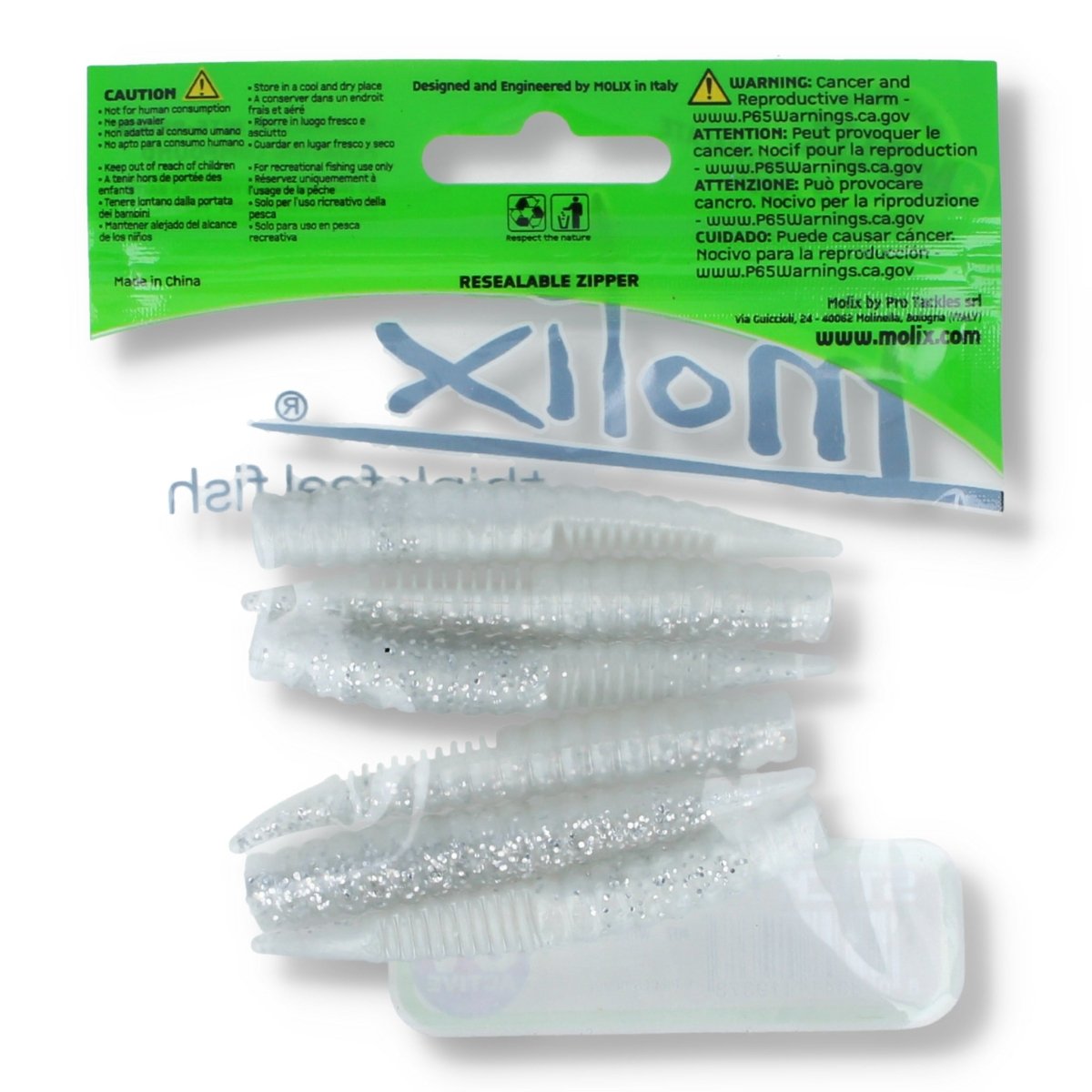 Molix Stick Flex 2,75'' 07 White Shad - Kunstköder