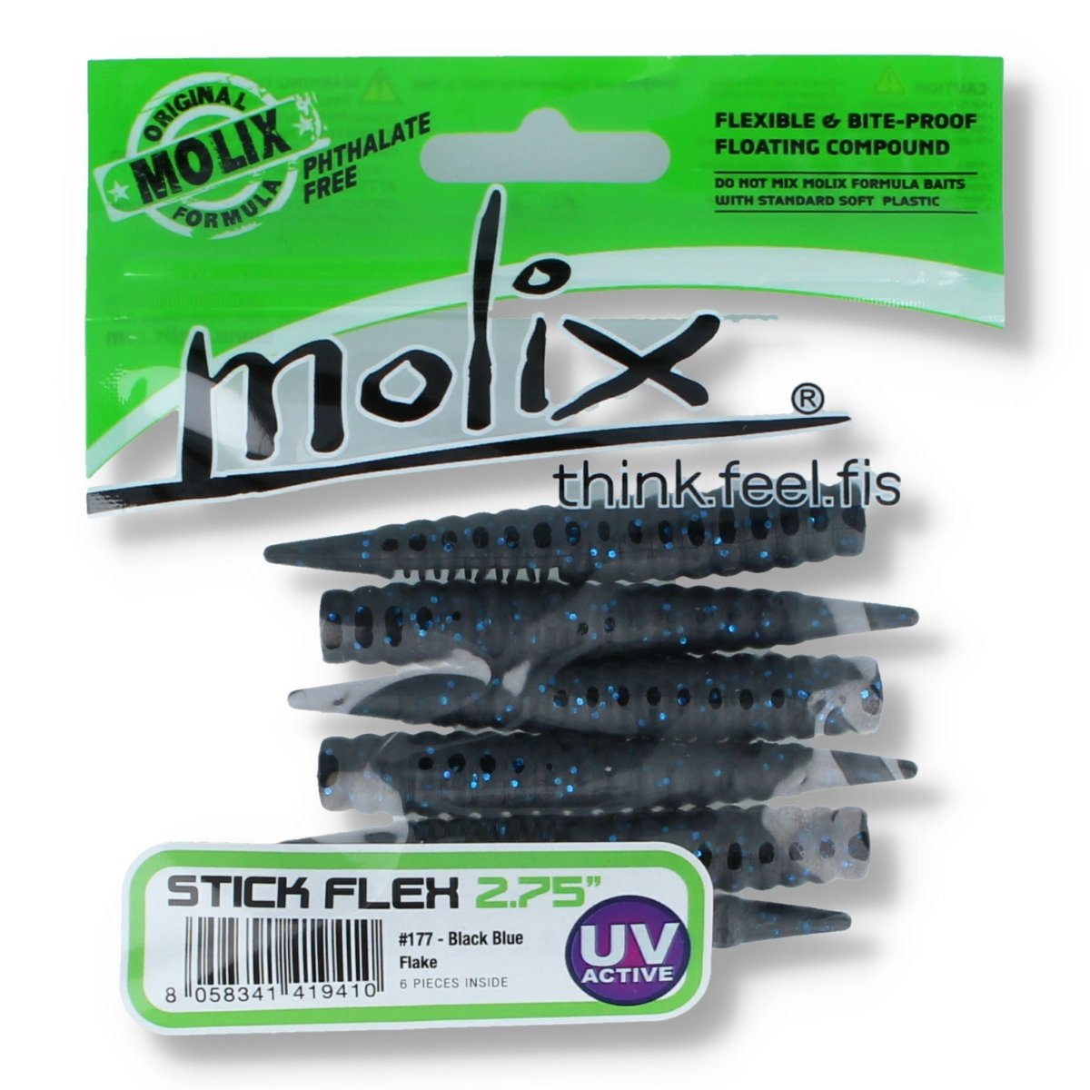 Molix Stick Flex 2,75'' 177 Black Blue - Kunstköder