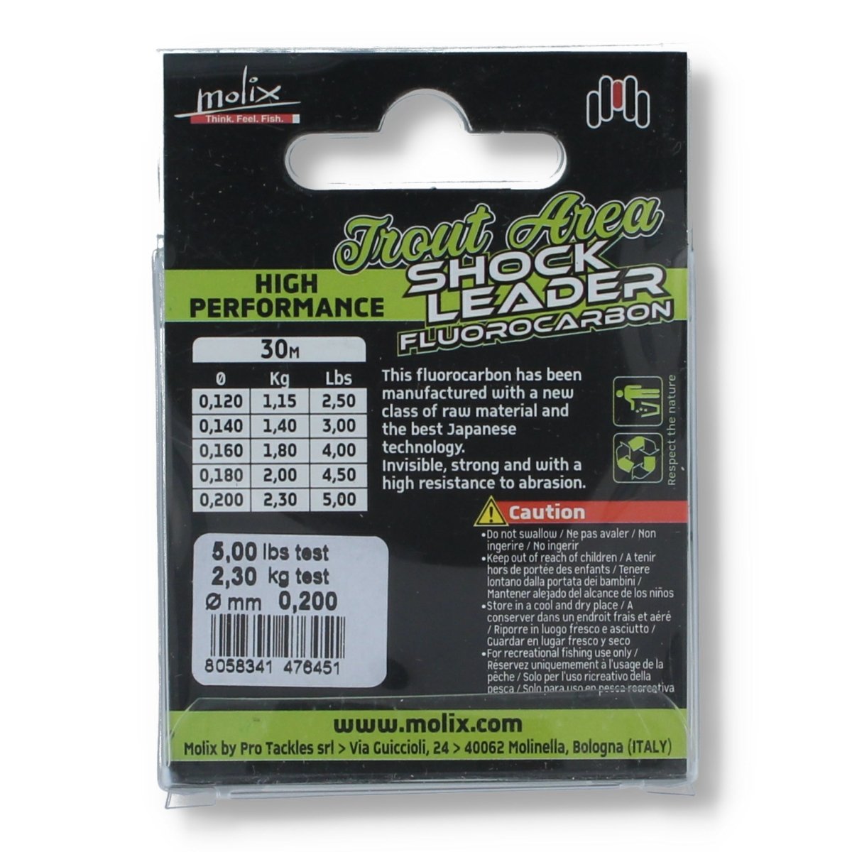 Molix Trout Area Shock Leader 0.2mm - Haken & Zubehör