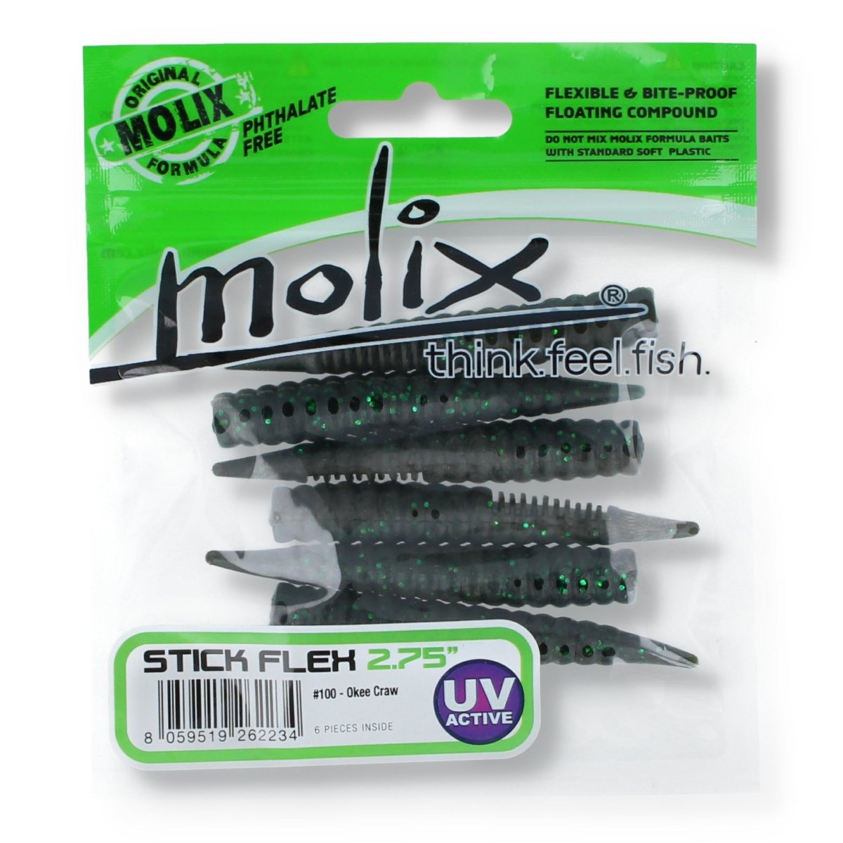 Molix Stick Flex 2,75'' 100 Okee Craw - Kunstköder