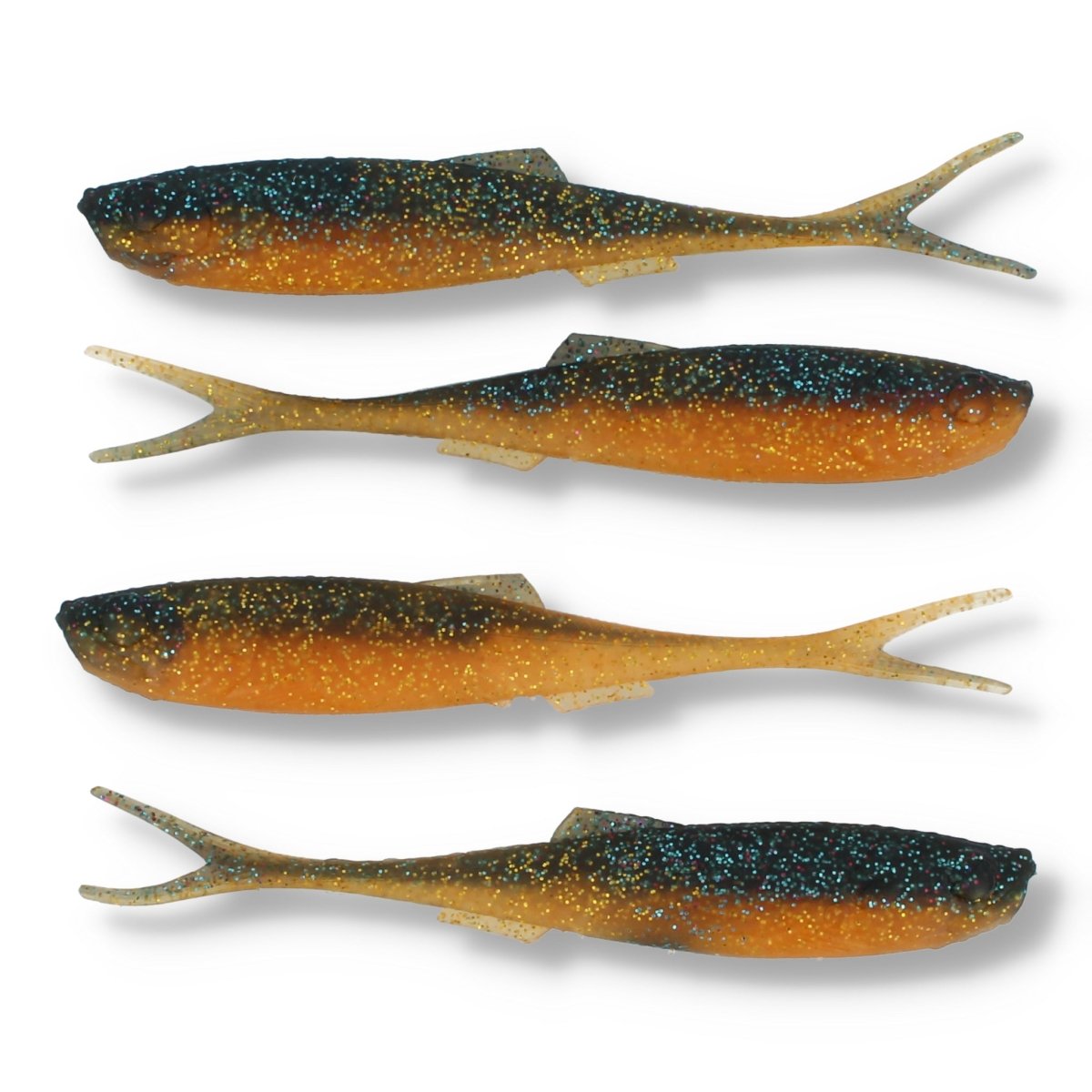 Molix RT Fork Flex 5" 493 UV Metallic Back Orange - Kunstköder