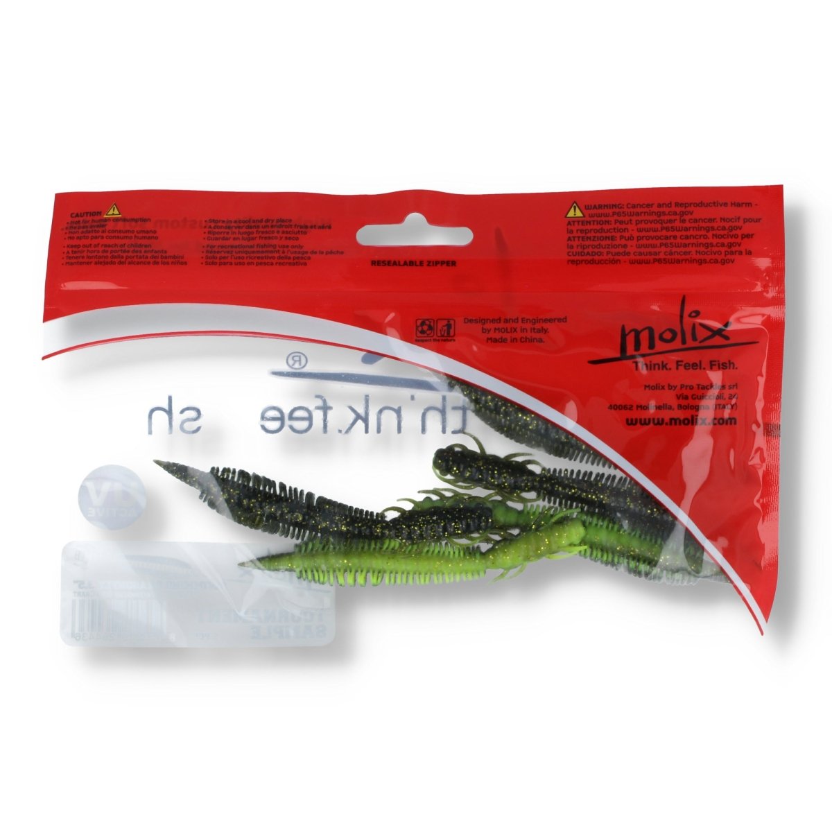 Molix Swimming Dragonfly 3,5" 453 UV Watermelon Gold Chart - Kunstköder