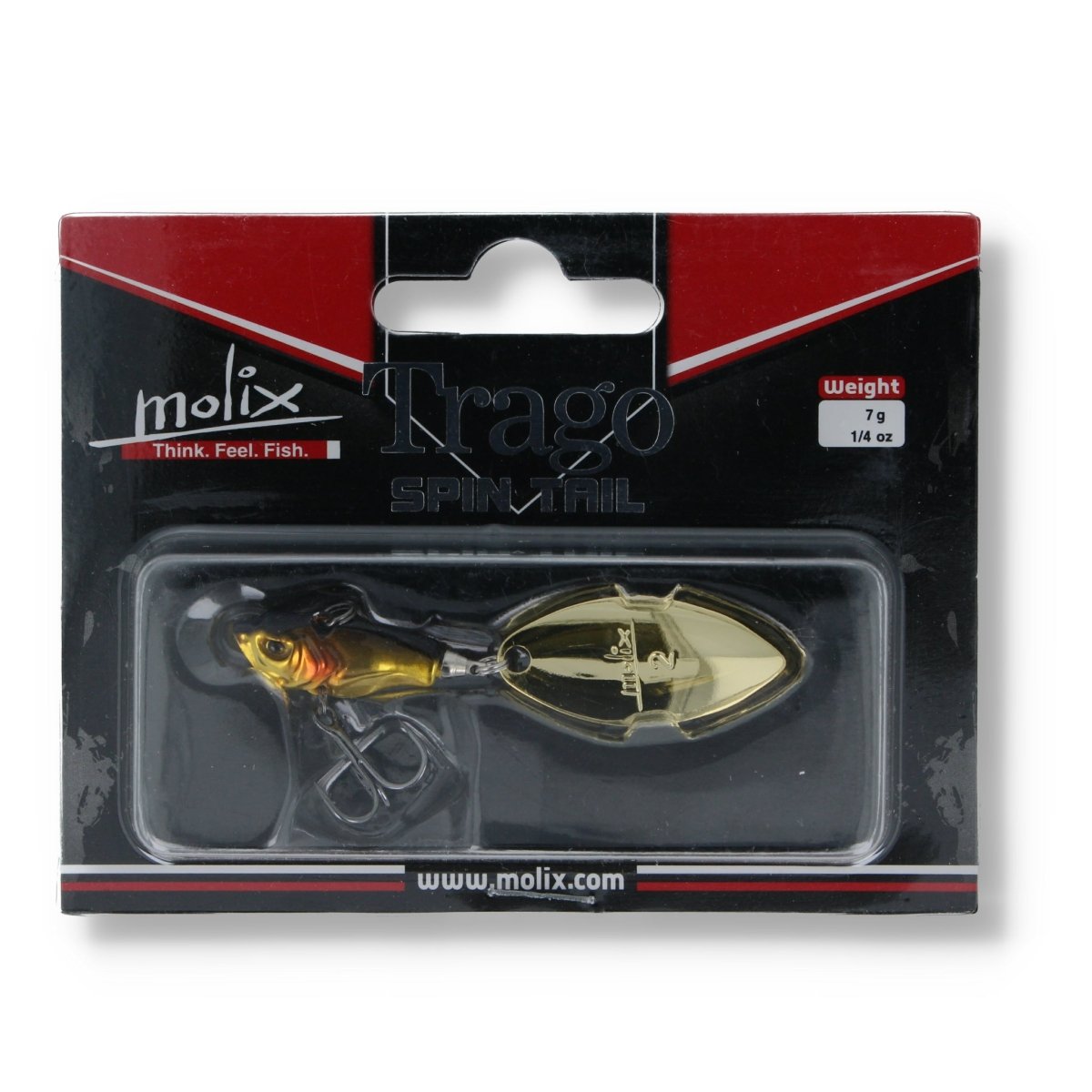 Molix Trago Spin Tail 7g 43 Gialo Metal - Kunstköder