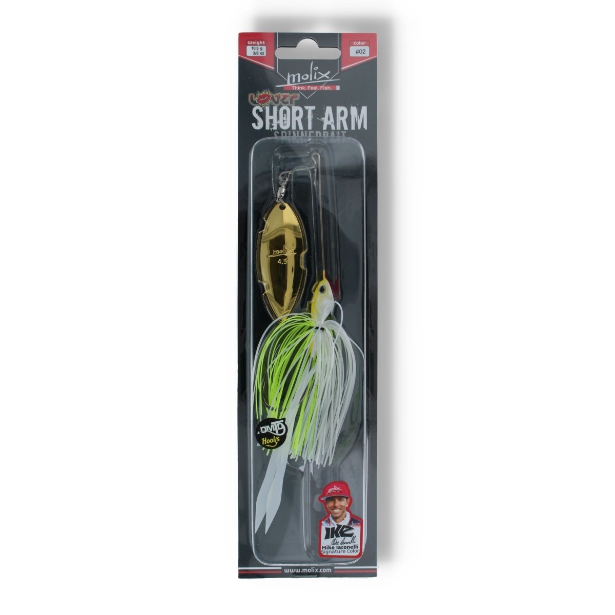 Molix Short Arm Spinnerbait 10,5g 02 White Chartreuse - Kunstköder