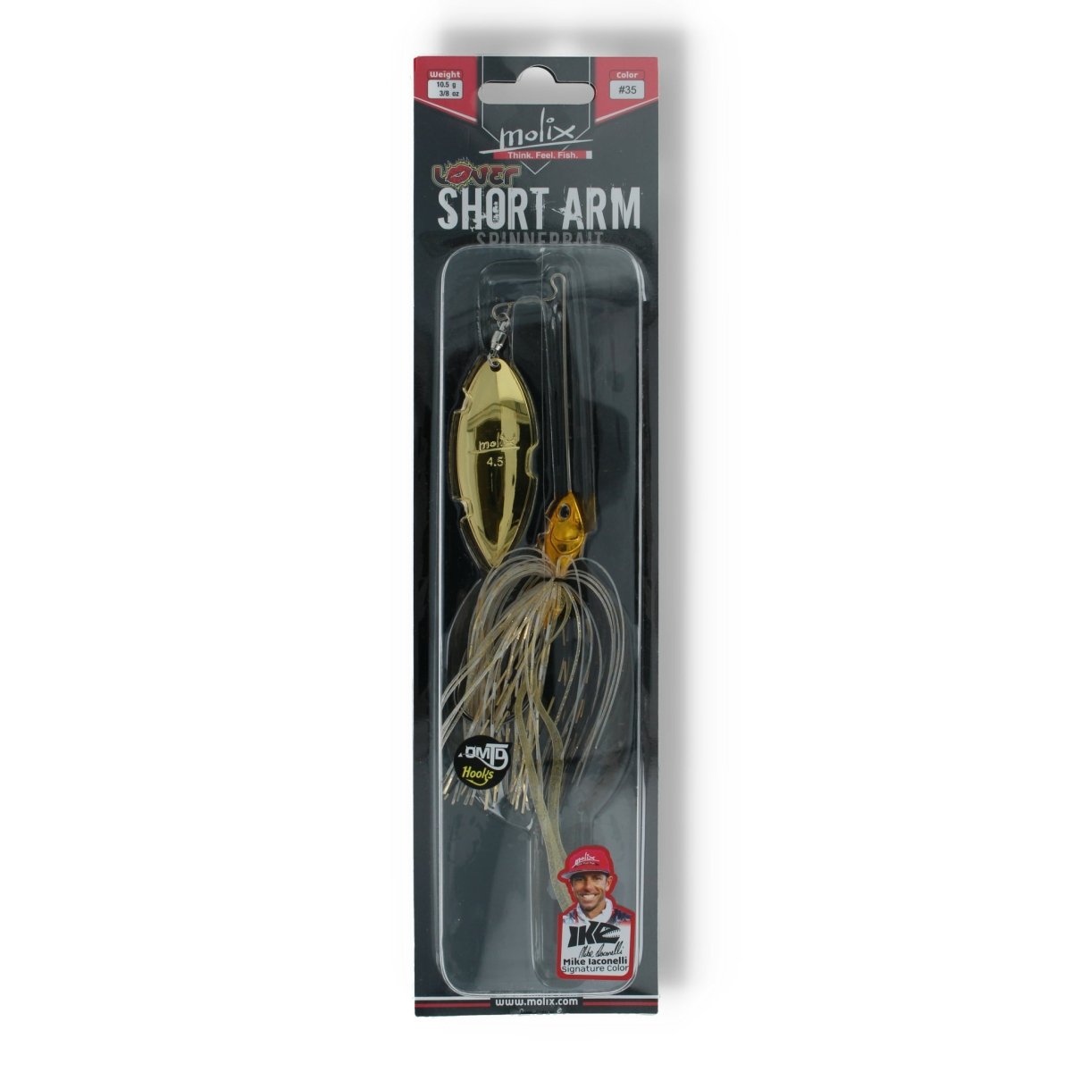 Molix Short Arm Spinnerbait 10,5g 35 Gold Shiner - Kunstköder