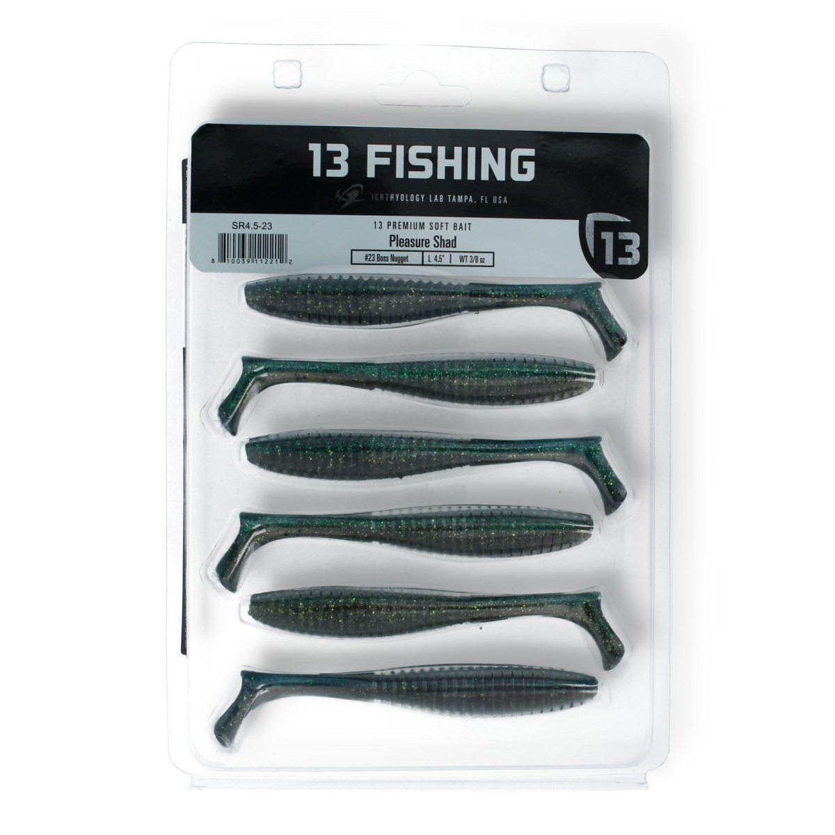 13 Fishing Pleasure Shad 4,5" 23 Boss Nugget - Kunstköder