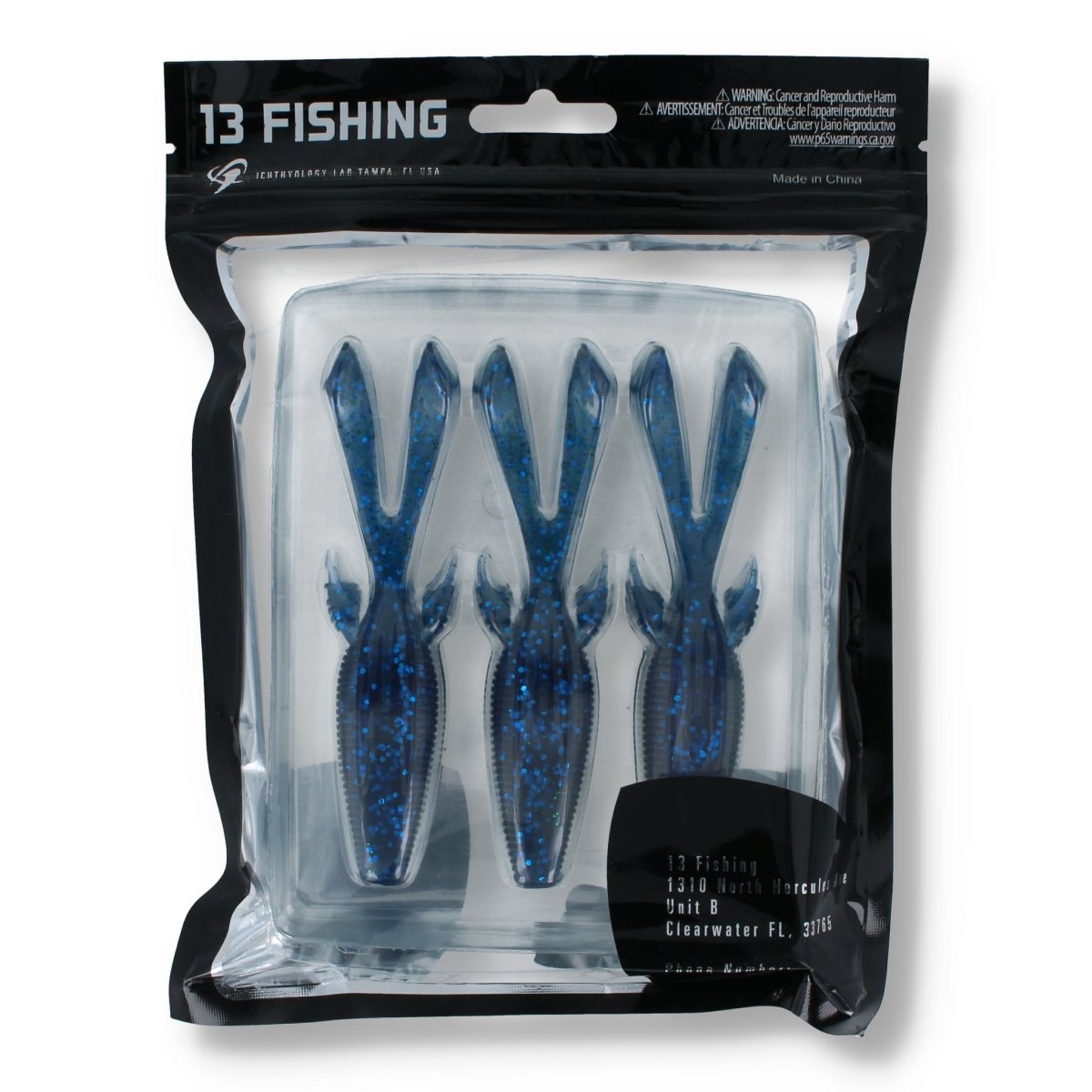 13 Fishing Invader Rabbit Ear Tail 4,25" 35 Blueberry Yum Yum - Kunstköder