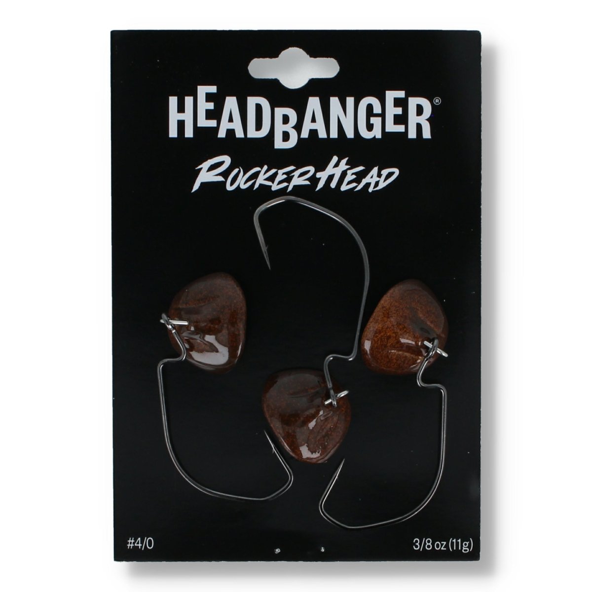 Headbanger RockerHead 4/0 - 10,5gr Muddy Brown - Haken & Zubehör