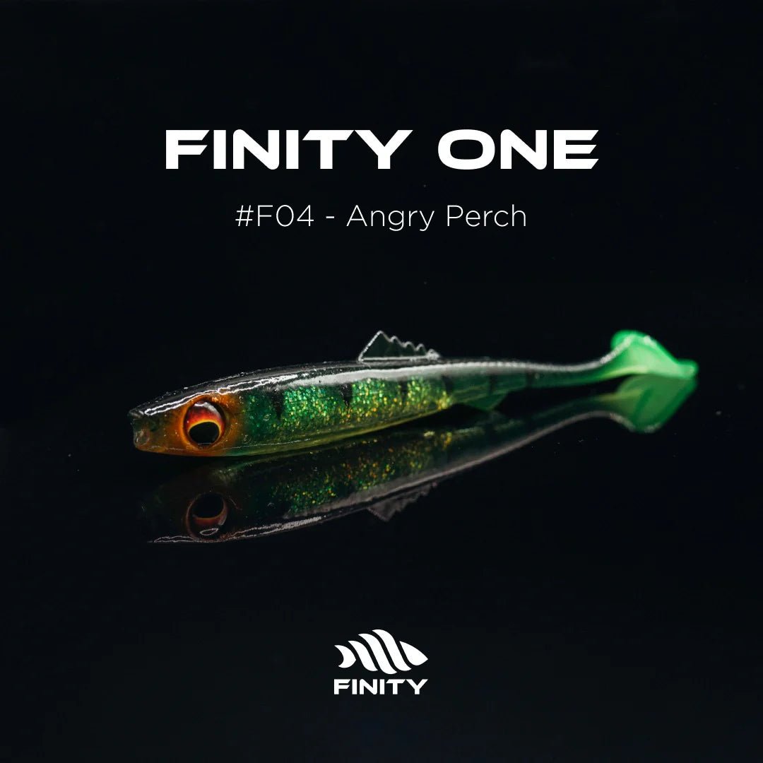 Finity One 4" (10cm) 10 Dark Perch - Kunstköder