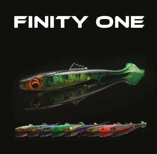 Finity One 4" (10cm) 10 Dark Perch - Kunstköder