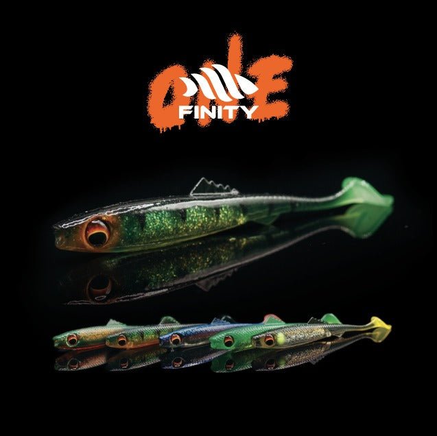 Finity One 4" (10cm) 10 Dark Perch - Kunstköder