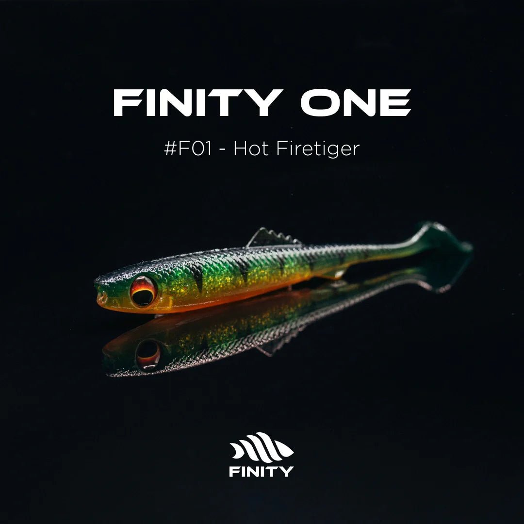 Finity One 4" (10cm) 10 Dark Perch - Kunstköder