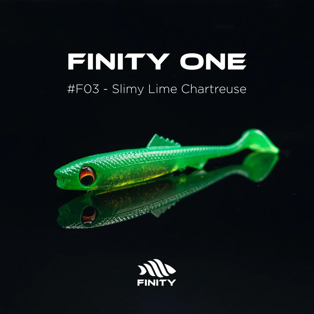 Finity One 4" (10cm) 10 Dark Perch - Kunstköder