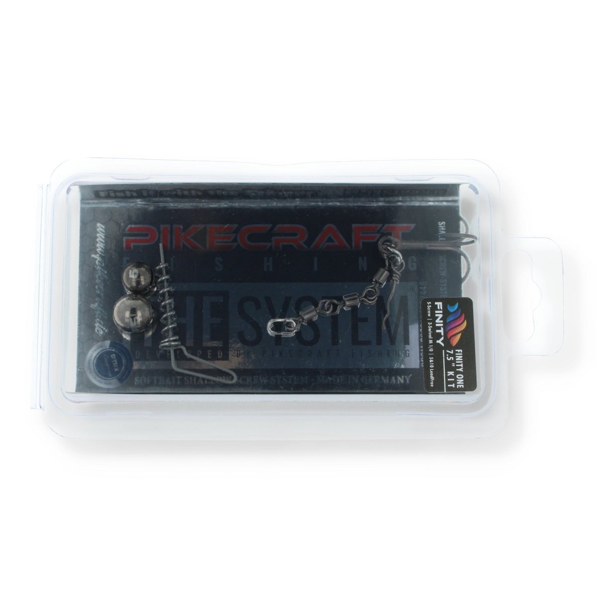Pikecraft Finity One 7,5" Kits | 1 oder 2 Drillinge | Bleifreie Gewichte Kit 2 - (2 Drillinge | Bleifreie Gewichte 7g / 15g | 1 S - Screw) - Haken & Zubehör