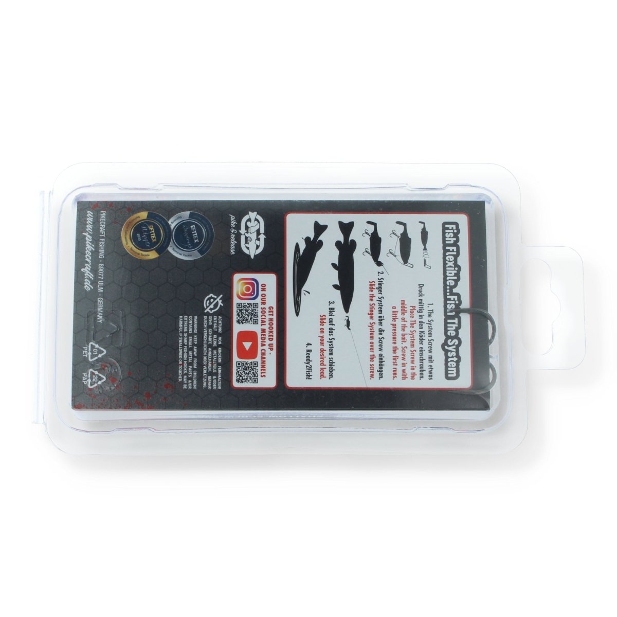 Pikecraft Finity One 7,5" Kits | 1 oder 2 Drillinge | Bleifreie Gewichte Kit 2 - (2 Drillinge | Bleifreie Gewichte 7g / 15g | 1 S - Screw) - Haken & Zubehör