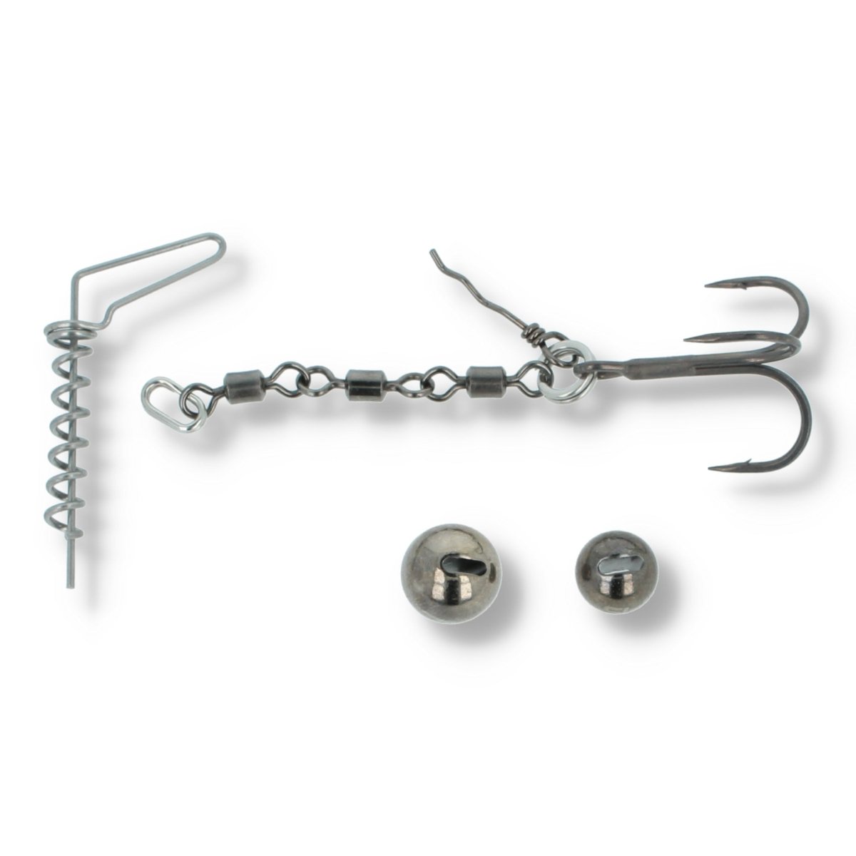 Pikecraft Finity One 7,5" Kits | 1 oder 2 Drillinge | Bleifreie Gewichte Kit 1 - (1 Drilling | Bleifreie Gewichte 5g / 10g | 1 S - Screw) - Haken & Zubehör
