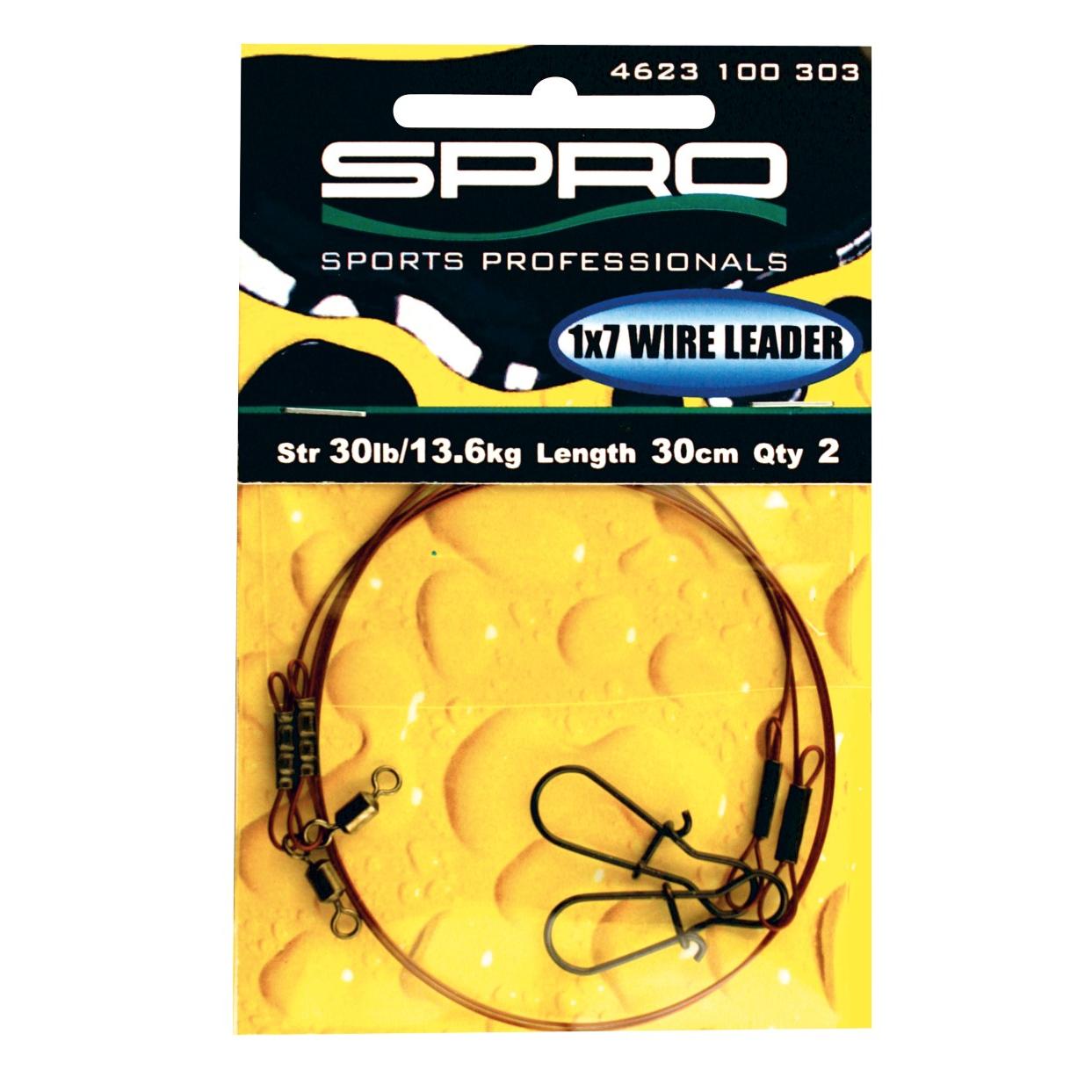 Spro Wire Leader 1x7 9kg und 30cm - Haken & Zubehör