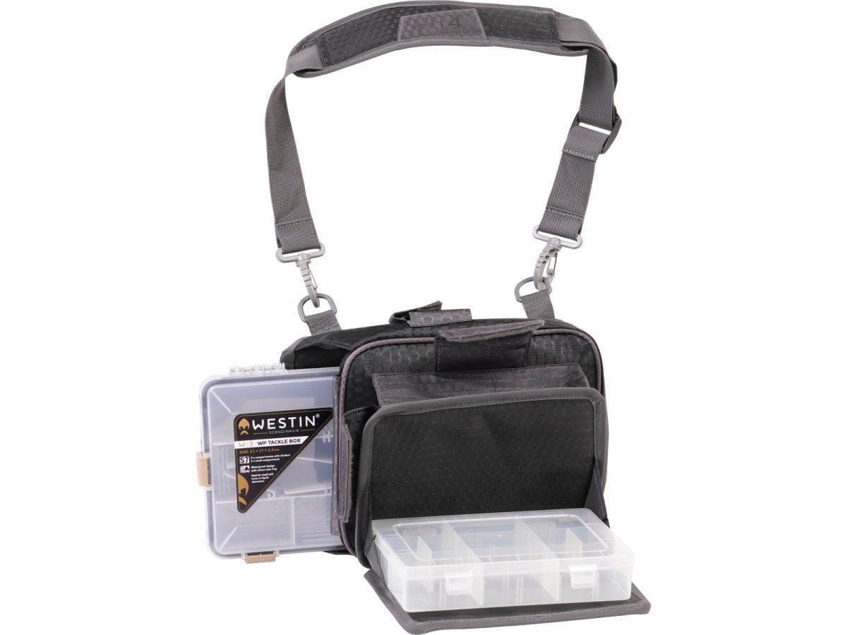 Westin W4 Quick Bag Small | Titanium Black | 2 Boxen inkludiert - Haken & Zubehör