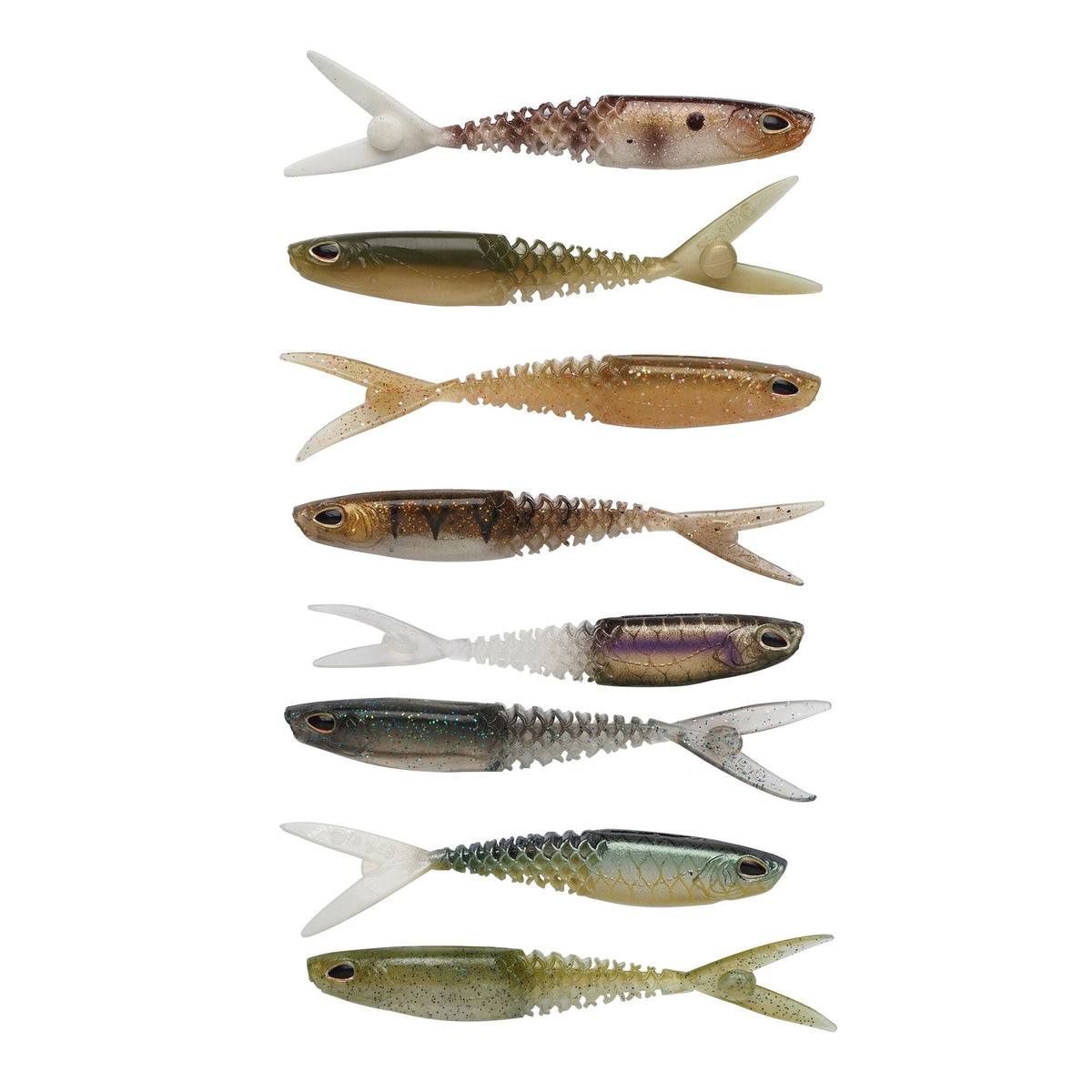 Berkley PowerBait Cullminnow Mix Pack 7,5cm bis 23cm 7,5cm / 2g / 8 Stück Clear Water - Gummifisch