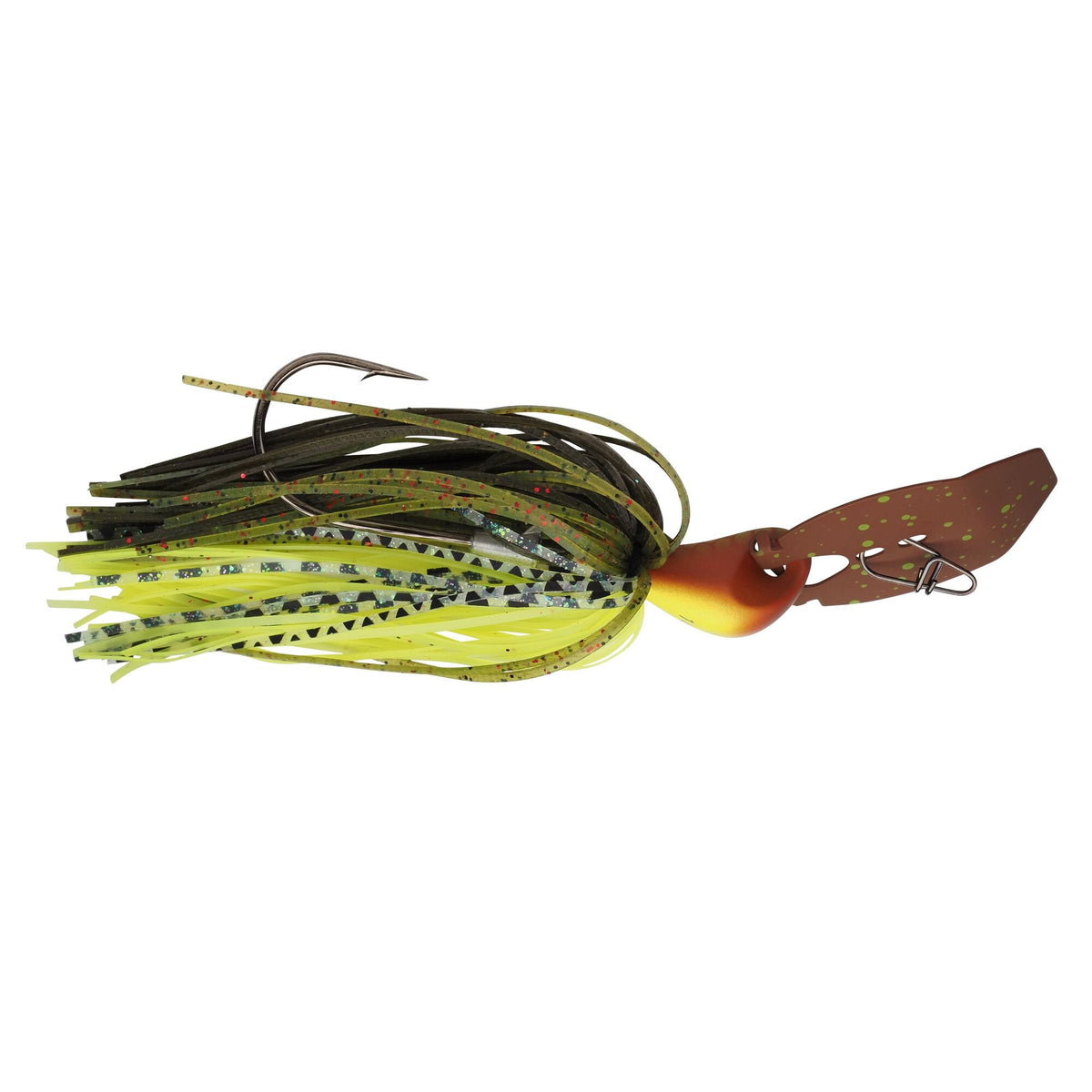 Berkley PowerBait Slobberknocker 11cm 11g / 14g Bladed Jig 11g Brown Chartreuse - Chatterbait