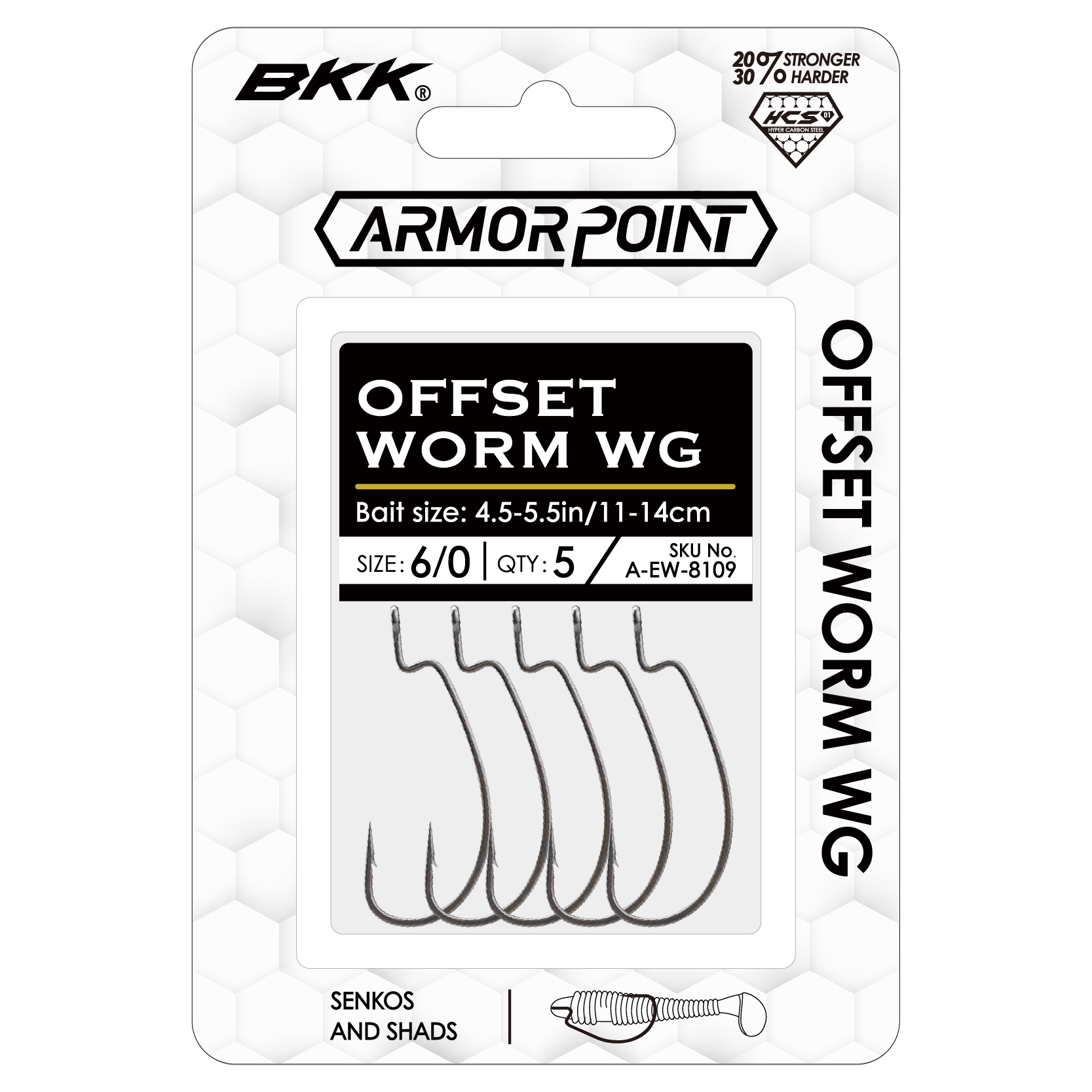 BKK Armorpoint Offset Worm WG 2 - Terminal Tackle–Haken