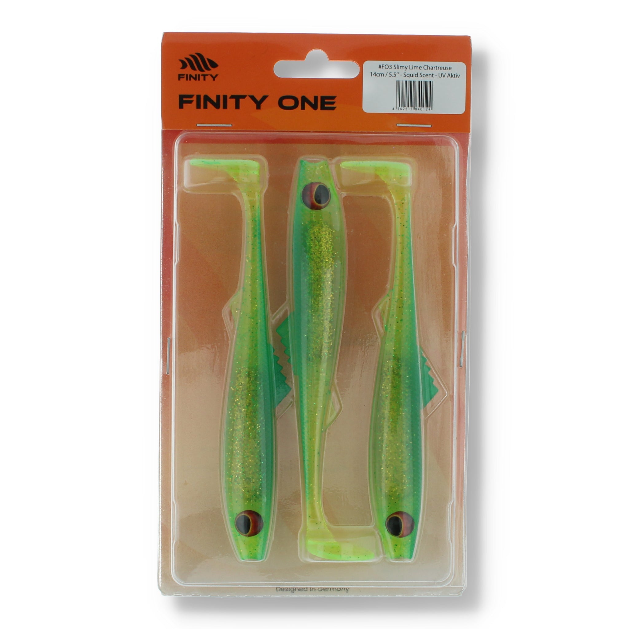 Finity One 5,5" (14cm) FO3 Slimy Lime Chartreuse - Kunstköder
