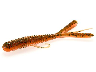 Keitech Hog Impact 3" Motoroil / Orange - Kunstköder