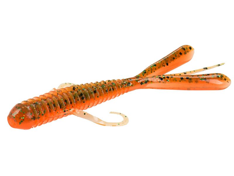 Keitech Hog Impact 3,5" Motoroil / Orange - Kunstköder