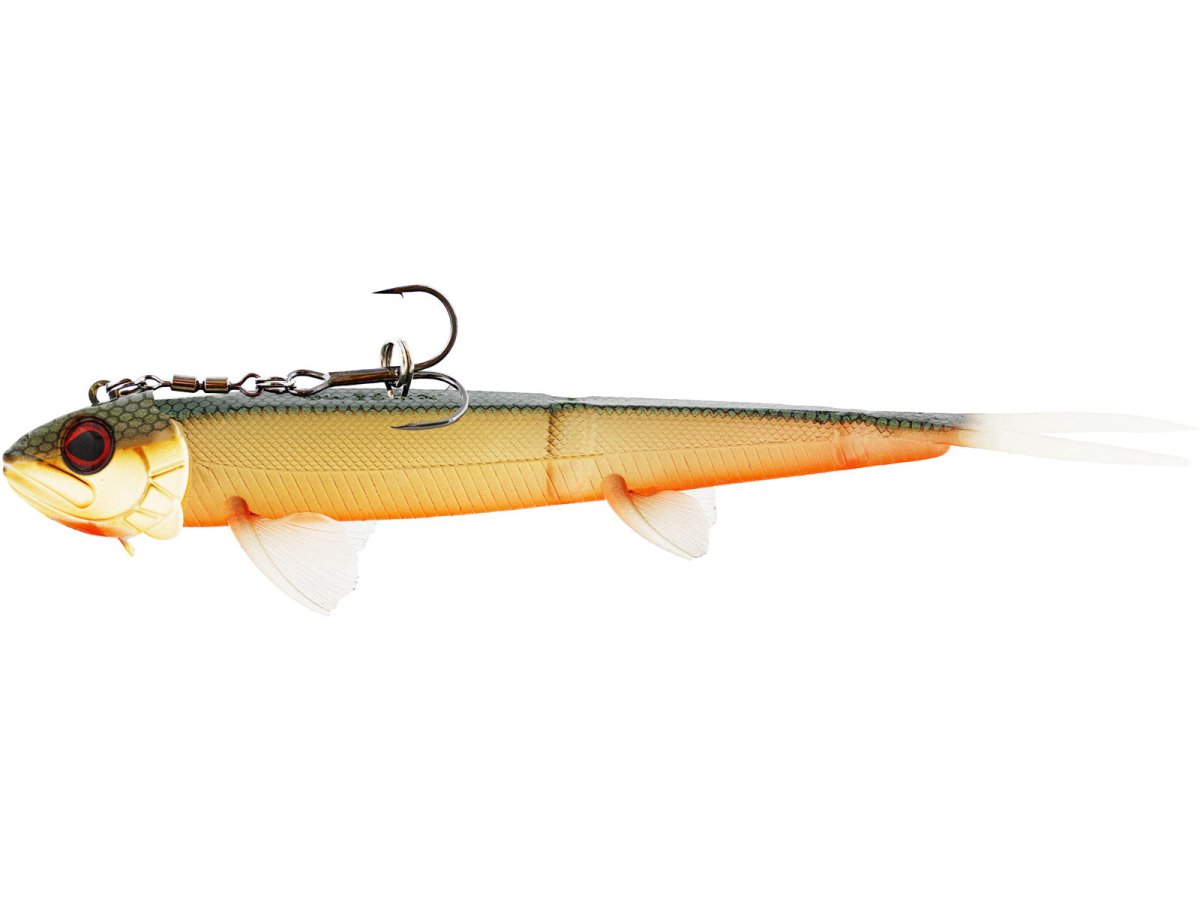 Westin Twinteez Pelagic V - Tail R 'N R 8" (21cm) - Rigged and Ready HOT OLIVE -