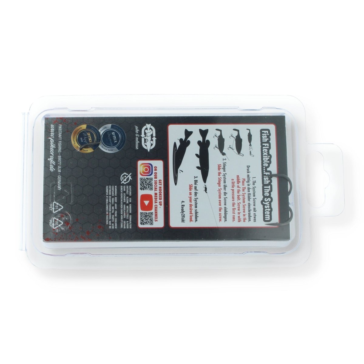 Pikecraft Finity One 7,5" Kits | 1 oder 2 Drillinge | Bleifreie Gewichte Kit 2 - (2 Drillinge | Bleifreie Gewichte 7g / 15g | 1 S - Screw) - Haken & Zubehör